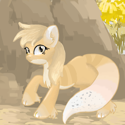 Size: 1000x1000 | Tagged: safe, artist:celedash, oc, pony, eublepharis macularius, forest, mountain, running