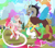 Size: 3300x2900 | Tagged: safe, artist:dozyarts, discord, oc, oc:dozy, draconequus, g4, angry, chaos, female, fight, high res, magic, ponyville