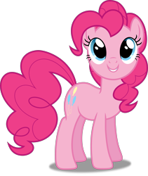 Size: 5000x5917 | Tagged: safe, artist:dashiesparkle, pinkie pie, earth pony, pony, friendship is magic, g4, my little pony: friendship is magic, season 1, .svg available, cute, diapinkes, female, looking up, mare, simple background, smiling, solo, transparent background, vector