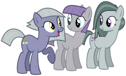 Size: 1023x616 | Tagged: safe, artist:n0va-bases, artist:twilyisbestpone, limestone pie, marble pie, maud pie, earth pony, pony, g4, base used, cute, female, limabetes, marblebetes, mare, maudabetes, missing accessory, pie sisters, raised hoof, siblings, simple background, sisters, smiling, talking, transparent background, trio, trio female, when she smiles