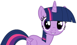 Size: 820x480 | Tagged: safe, artist:dreamybae, artist:twilyisbestpone, derpibooru exclusive, twilight sparkle, alicorn, pony, g4, adorkable, base used, cute, dork, female, looking at you, mare, pegasus wings, simple background, smiling, solo, transparent background, twiabetes, twilight sparkle (alicorn), wings