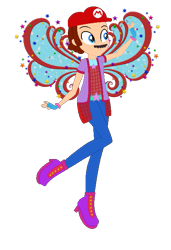 Size: 443x649 | Tagged: safe, artist:selenaede, artist:user15432, fairy, human, equestria girls, g4, barely eqg related, base used, boots, cap, clothes, cosmix, crossover, equestria girls style, equestria girls-ified, fairy wings, fairyized, fingerless gloves, gloves, hat, high heel boots, male, mario, mario's hat, red wings, shoes, simple background, solo, sparkly wings, stars, super mario bros., transparent background, wings, winx, winx club, winxified