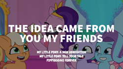 Size: 1920x1080 | Tagged: safe, edit, edited screencap, editor:quoterific, screencap, glory (g5), peach fizz, pipp petals, seashell (g5), earth pony, pegasus, pony, unicorn, g5, my little pony: tell your tale, pippsqueaks forever, spoiler:g5, spoiler:my little pony: tell your tale, spoiler:tyts01e28, female, filly, foal, mare, pippsqueak trio, pippsqueaks, trio