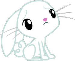 Size: 7403x6005 | Tagged: safe, artist:yetioner, angel bunny, rabbit, g4, .svg available, absurd resolution, angelbetes, animal, cute, daaaaaaaaaaaw, frown, male, sad, simple background, solo, transparent background, vector, worried