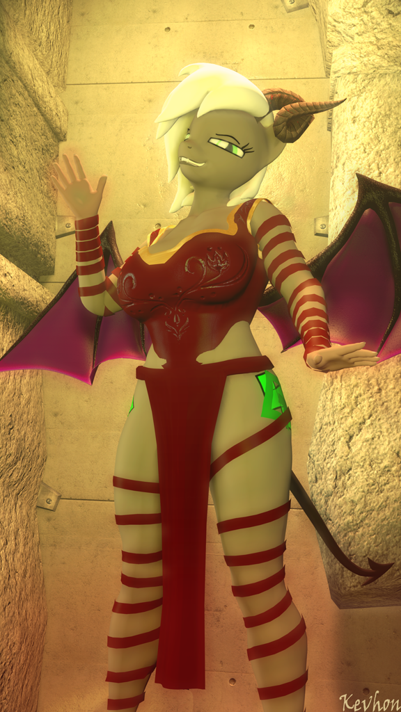 2971792 Suggestive Artistkevhon Oc Oc Only Ocrocky Succubus Anthro 3d Breasts 6177