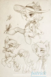 Size: 1364x2048 | Tagged: safe, artist:paipaishuaige, oc, oc only, pony, unicorn, sketch, solo, traditional art