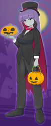 Size: 1668x4071 | Tagged: safe, artist:batipin, maud pie, human, undead, vampire, equestria girls, g4, breasts, busty maud pie, clothes, costume, dracula, female, halloween, halloween costume, solo