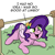 Size: 1626x1626 | Tagged: safe, artist:doodledonutart, pipp petals, pegasus, pony, g5, adorapipp, chest fluff, cute, dialogue, featured image, female, grass, happy, limbo, mare, marelet, oblivious, pipp is short, pipp is smol, silly, silly pony, smol, solo, you're doing it wrong