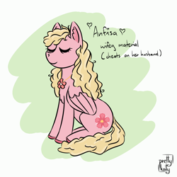 Size: 3500x3500 | Tagged: safe, artist:prettykaty, oc, oc only, oc:anfisa, pegasus, pony, female, high res, implied adultery, pegasus oc