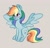 Size: 900x863 | Tagged: safe, artist:rendoas, rainbow dash, pegasus, pony, g4, simple background, solo, spread wings, wings