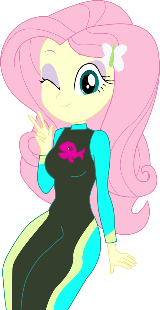 Safe Artist Marcorulezzz Fluttershy Human Equestria