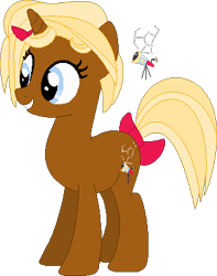 Size: 322x408 | Tagged: safe, artist:selenaede, artist:victorfazbear, pony, unicorn, barely pony related, base used, bow, crossover, cutie mark, dot starlight, female, hair bow, lalaloopsy, ponified, simple background, smiling, tail, tail bow, telescope, transparent background