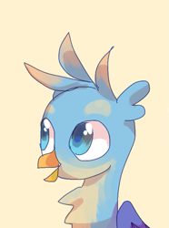 Size: 607x818 | Tagged: safe, gallus, griffon, g4, bust, male, portrait, simple background, solo