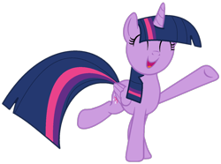 Size: 1244x925 | Tagged: safe, artist:dreamybae, artist:twilyisbestpone, twilight sparkle, alicorn, pony, g4, ^^, adorkable, base used, cute, dork, eyes closed, female, happy, mare, open mouth, open smile, raised hoof, simple background, smiling, solo, transparent background, twiabetes, twilight sparkle (alicorn)