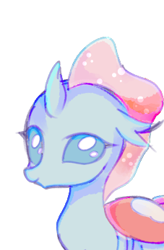 Size: 227x347 | Tagged: source needed, safe, artist:lanlanlc, ocellus, changeling, g4, beautiful, female, looking at you, lovely, relaxing, smiling, teenager, younger
