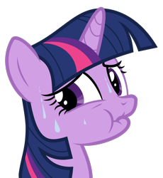 Size: 932x1013 | Tagged: safe, artist:sollace, derpibooru exclusive, twilight sparkle, pony, unicorn, g4, it's about time, .svg available, guilty, looking back, scrunchy face, simple background, solo, svg, sweat, sweating profusely, transparent background, twilight sparkle is best facemaker, unicorn twilight, vector