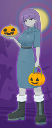 Size: 1668x4071 | Tagged: safe, alternate version, artist:batipin, maud pie, human, equestria girls, g4, clothes, costume, female, halloween, halloween costume, holiday, solo