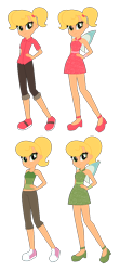 Size: 540x1212 | Tagged: safe, artist:hellocindyfan, artist:selenaede, fairy, human, equestria girls, g4, bare shoulders, barely eqg related, base used, blue wings, cindy vortex, clothes, converse, crossover, dress, equestria girls style, equestria girls-ified, fairy wings, fairyized, green dress, hand on hip, high heels, jimmy neutron: boy genius, looking at you, magic winx, pigtails, pink dress, ponytail, shoes, simple background, sleeveless, smiling, sneakers, the adventures of jimmy neutron: boy genius, transparent background, wings, winx, winx club, winxified, wristband