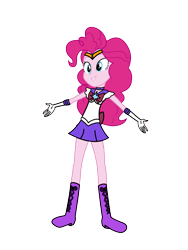Size: 3072x4096 | Tagged: safe, artist:negiruart2016, artist:rollyagami02, pinkie pie, human, equestria girls, g4, clothes, clothes swap, cosplay, costume, sailor laughter, sailor moon (series), sailor saturn, simple background, solo, transparent background
