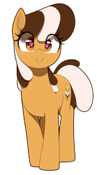 Size: 1000x1800 | Tagged: safe, artist:thebatfang, oc, oc only, oc:s'mare, earth pony, pony, butt freckles, cute, eye clipping through hair, female, freckles, heart, heart eyes, looking at you, ocbetes, simple background, smiling, solo, transparent background, wingding eyes