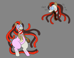 Size: 1930x1512 | Tagged: safe, anonymous artist, oc, oc only, oc:candymare, candy pony, food pony, original species, pony, body horror, chubby, cute, food, ponified, wide hips