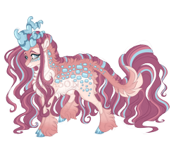 Size: 3600x3100 | Tagged: safe, artist:gigason, oc, oc:loving care, kirin, female, high res, obtrusive watermark, simple background, solo, transparent background, unshorn fetlocks, watermark