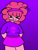 Size: 1536x2048 | Tagged: safe, artist:thatweirdanon, pinkie pie, human, g4, gradient background, humanized, pixel art, pixelated, solo