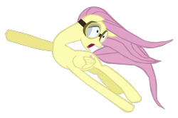 Size: 790x526 | Tagged: safe, artist:benpictures1, fluttershy, pegasus, pony, g4, hurricane fluttershy, cute, daaaaaaaaaaaw, female, goggles, inkscape, mare, open mouth, shyabetes, simple background, solo, transparent background, vector