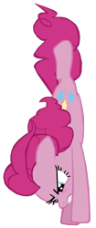 Size: 675x1600 | Tagged: safe, artist:benpictures1, pinkie pie, earth pony, pony, g4, the lost treasure of griffonstone, cute, diapinkes, diving, female, inkscape, mare, simple background, solo, teeth, transparent background, vector