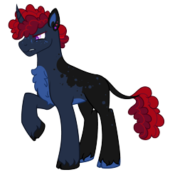 Size: 2394x2509 | Tagged: safe, artist:fcrestnymph, oc, oc:thunder shock, pony, unicorn, base used, high res, male, simple background, solo, stallion, transparent background