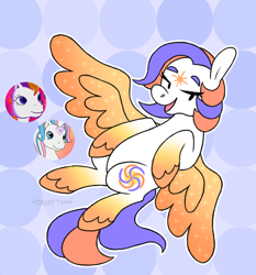 Size: 1390x1490 | Tagged: safe, artist:horseytown, star catcher, sunny daze (g3), oc, oc only, earth pony, pegasus, pony, g3, g4, g3 to g4, generation leap, magical lesbian spawn, offspring, parent:star catcher, parent:sunny daze (g3), solo