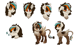 Size: 5268x3096 | Tagged: safe, artist:ryanmandraws, oc, oc only, oc:taijo, kyrion, angry, bust, chest fluff, commission, crying, emotes, expressions, floppy ears, full body, happy, kyrion oc, onomatopoeia, puppy dog eyes, reference sheet, scared, shocked, shocked expression, simple background, sleeping, smiling, solo, sound effects, teary eyes, transparent background, wavy mouth, worried, zzz