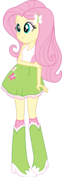 Size: 1496x4253 | Tagged: safe, artist:ytpinkiepie2, fluttershy, human, equestria girls, g4, boots, clothes, female, high heel boots, pigeon toed, shirt, shoes, simple background, skirt, socks, solo, transparent background, vector