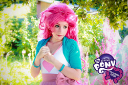 Size: 600x400 | Tagged: safe, artist:clefchan, pinkie pie, human, equestria girls, g4, clothes, cosplay, costume, irl, irl human, photo