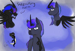 Size: 950x648 | Tagged: safe, artist:sh4deshad0w41, pony of shadows, oc, alicorn, pony, g4, crack shipping, offspring, parent:princess luna, parent:stygian, parents:styuna, shipping