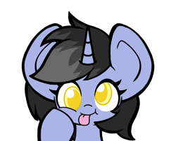 Size: 900x721 | Tagged: safe, artist:derp pone, oc, oc:shainer shrapnel shock, pony, unicorn, derp face, doodle, doom, hooves on cheeks, mugshot, silly, silly pony, simple background, solo, transparent background, yellow eyes