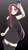 Size: 720x1280 | Tagged: safe, artist:metaruscarlet, pinkie pie, human, g4, black background, black dress, blushing, clothes, dress, female, humanized, imminent murder, knife, pinkamena diane pie, simple background, socks, solo, stockings, thigh highs, this will end in cupcakes, this will end in death, this will end in pain, this will end in pain and/or death, this will end in tears, this will end in tears and/or death