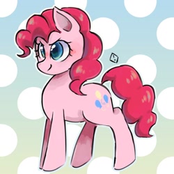 Size: 1280x1280 | Tagged: safe, artist:metaruscarlet, pinkie pie, earth pony, pony, g4, confident, female, solo, standing