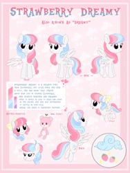 Size: 1536x2048 | Tagged: safe, artist:cstrawberrymilk, oc, oc only, oc:strawberry dreamy, pony, g4, reference sheet