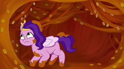 Size: 3300x1854 | Tagged: safe, screencap, pipp petals, pegasus, pony, filly filling, g5, my little pony: tell your tale, spoiler:g5, spoiler:my little pony: tell your tale, spoiler:tyts01e33, female, indoors, mare, pumpkin, solo