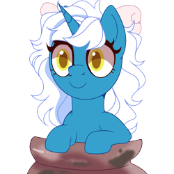 Size: 2111x2111 | Tagged: safe, artist:spotenyx, oc, oc:fleurbelle, alicorn, pony, alicorn oc, bow, female, hair bow, high res, horn, looking at you, mare, simple background, solo, transparent background, wings, yellow eyes