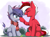 Size: 2180x1620 | Tagged: safe, artist:joaothejohn, oc, oc only, oc:faith donk, oc:flamebrush, pegasus, pony, blushing, boop, clothes, cute, donkey oc, eyes closed, flower, goggles, pegasus oc, scarf, smiling, wings