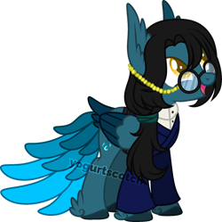 Size: 1024x1020 | Tagged: safe, artist:amashirou, oc, oc only, oc:mystic flare, pegasus, pony, female, glasses, mare, simple background, solo, transparent background