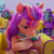 Size: 900x900 | Tagged: safe, screencap, sunny starscout, earth pony, pony, g5, my little pony: make your mark, my little pony: make your mark chapter 2, portrait of a princess, book, concentrating, cropped, cute, female, mane stripe sunny, mare, reading, solo, sunnybetes, unshorn fetlocks