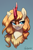 Size: 2000x3000 | Tagged: safe, artist:jedayskayvoker, oc, oc only, oc:mari gold, kirin, pony, blushing, bust, cute, ear fluff, eyelashes, femboy, high res, icon, male, patreon, patreon reward, piercing, ponytail, portrait, smiling, solo