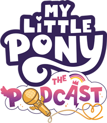 Size: 429x495 | Tagged: safe, g5, my little pony: the podcast, official, logo, my little pony logo, simple background, transparent background