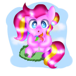 Size: 1024x1024 | Tagged: safe, artist:doraeartdreams-aspy, storybelle, earth pony, pony, g3, g4, blowing, cute, daaaaaaaaaaaw, g3 to g4, generation leap, hnnng, pinwheel (toy), solo