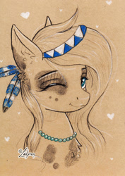 Size: 1024x1444 | Tagged: safe, artist:lailyren, oc, oc only, pony, bust, solo