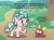 Size: 3000x2227 | Tagged: safe, artist:aleximusprime, cozy glow, frog, pegasus, pony, g4, amphibia, antagonist, blurry background, bow, crossover, dialogue, duo, duo female, everyone has standards, female, filly, foal, freckles, high res, open mouth, polly plantar, pure concentrated unfiltered evil of the utmost potency, pure unfiltered evil, tadpole, text