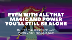 Size: 1920x1080 | Tagged: safe, edit, edited screencap, editor:quoterific, screencap, sunset shimmer, human, equestria girls, g4, my little pony equestria girls: friendship games, solo